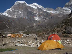 Camp near Tagnac 4100 meter