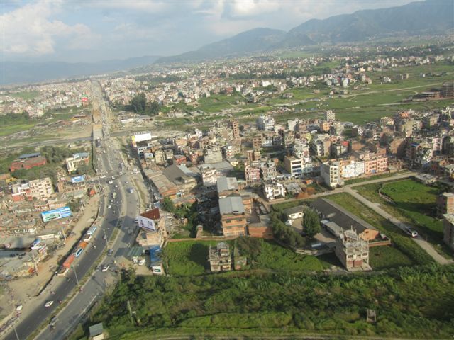 en daar ligt Kathmandu